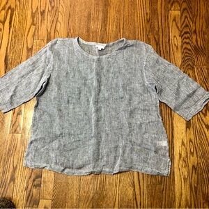 J. Jill pure jill 100% Linen Top size L